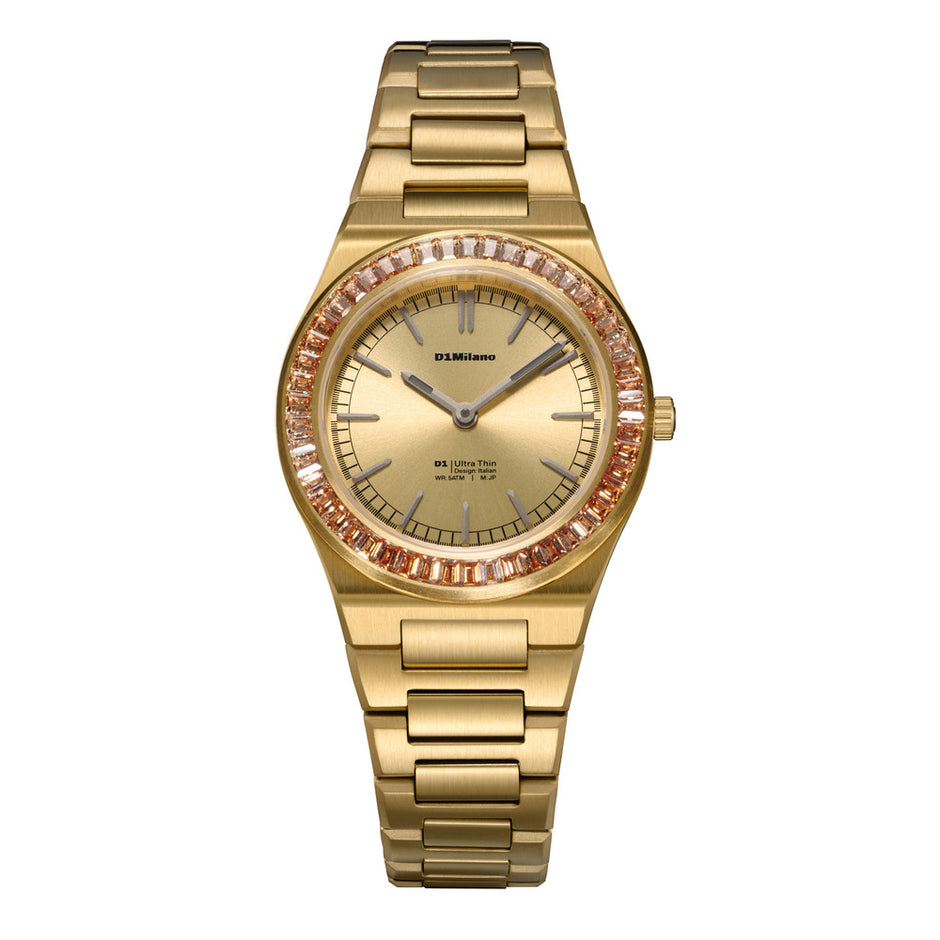 Men Ultra Thin 1970 Gold Watch