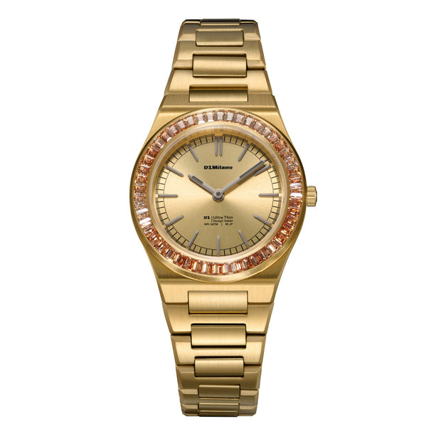 Men Ultra Thin 1970 Gold Watch