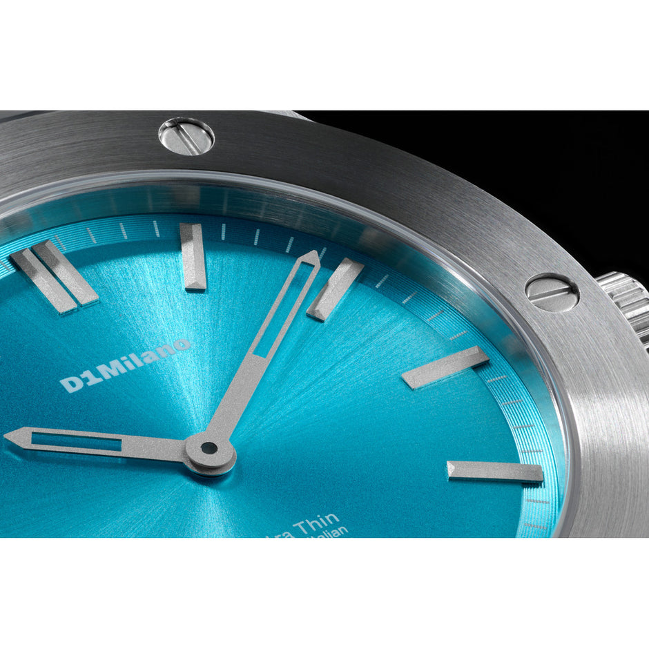 Men Ultra Thin 1970 Silver Watch