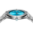 Men Ultra Thin 1970 Silver Watch