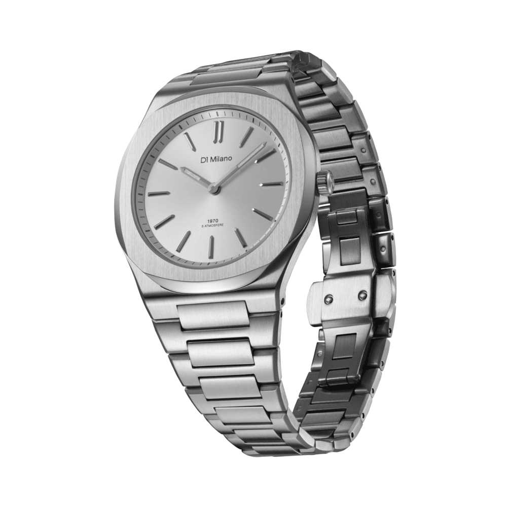 Unisex Groovy Silver Watch