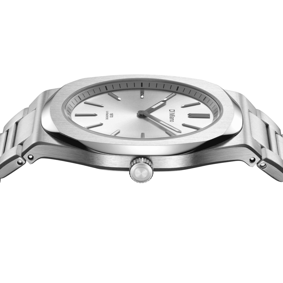 Unisex Groovy Silver Watch
