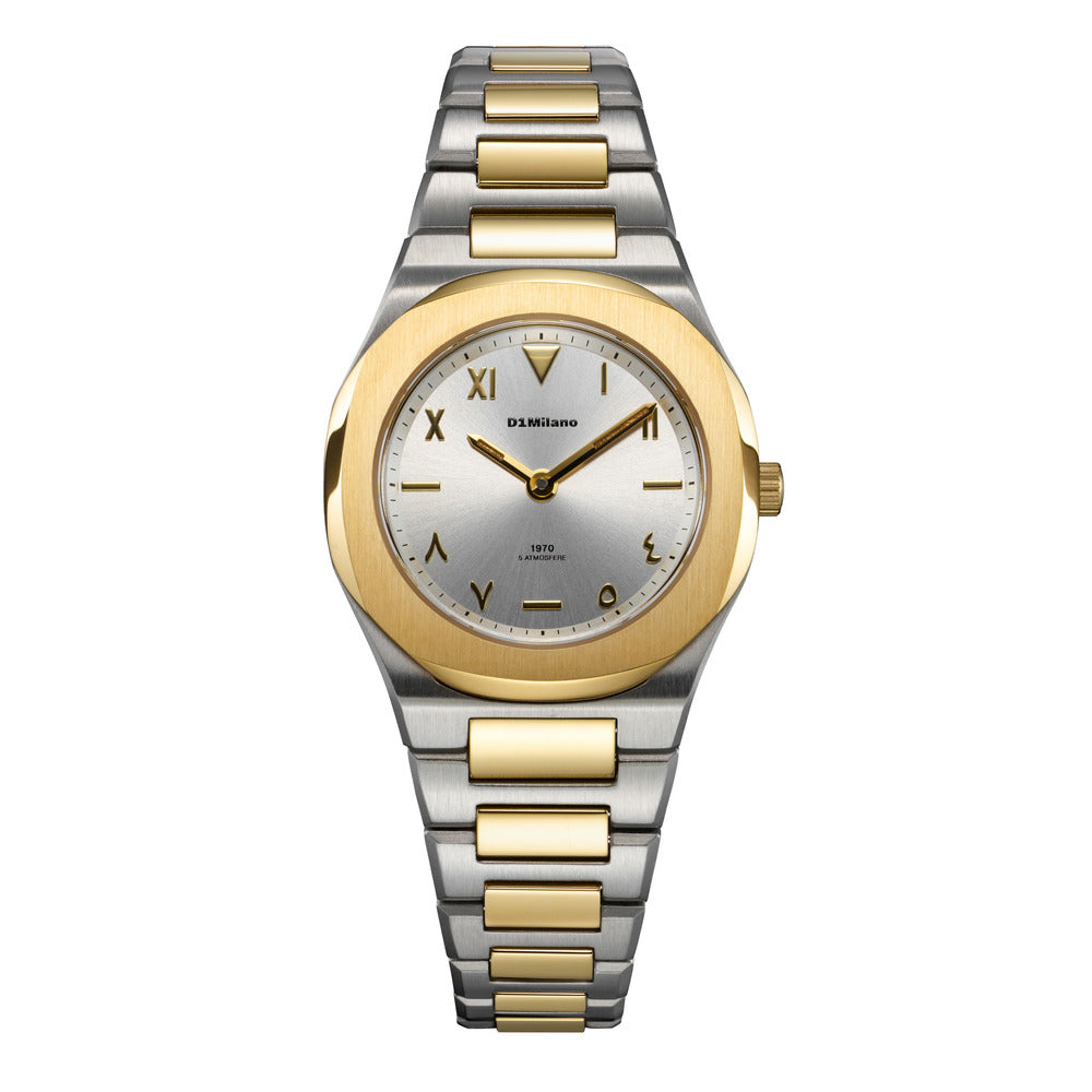 Men Ultra Thin 1970 Two-Tone Watch