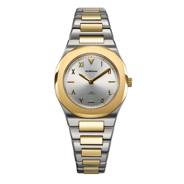 Men Ultra Thin 1970 Two-Tone Watch