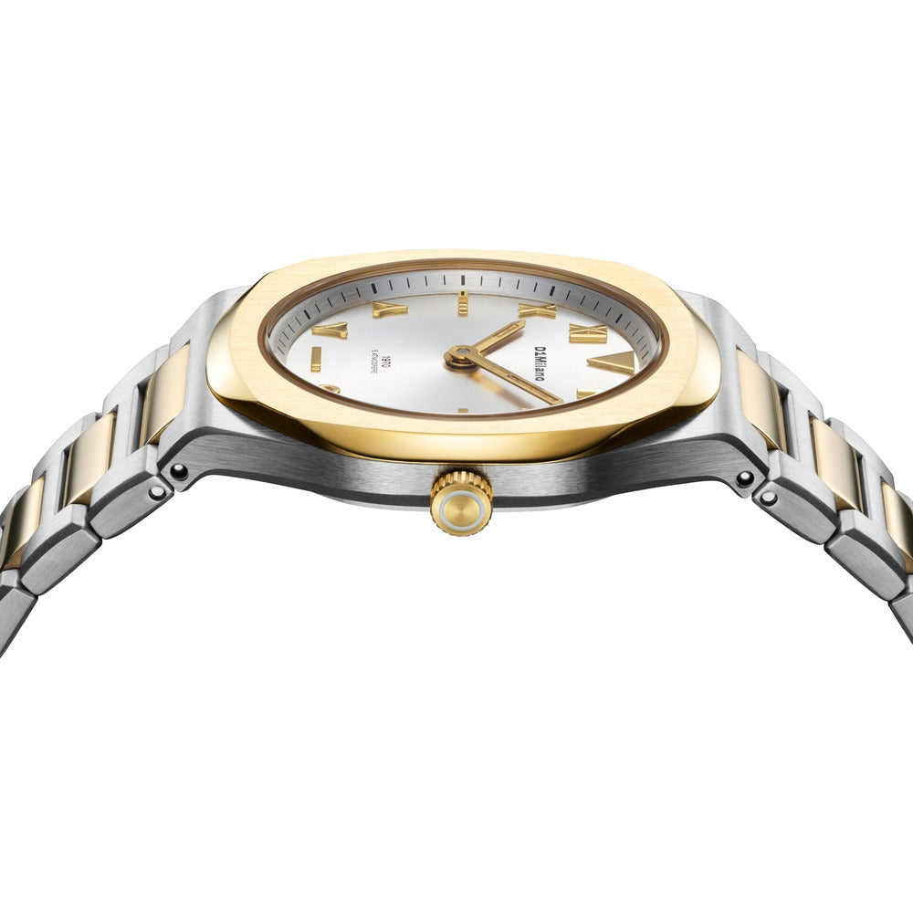 Men Ultra Thin 1970 Two-Tone Watch