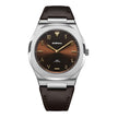Men Ultra Thin 1970 Brown Watch
