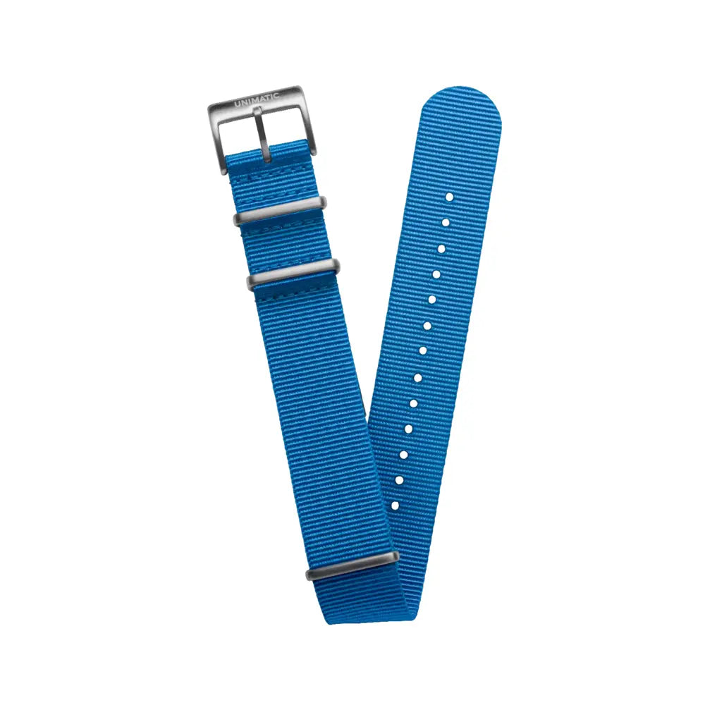 Men Nylon Nato Stainless Steel Strap Blu Savoia