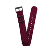 Men Nylon Nato DLC Strap Burgundy