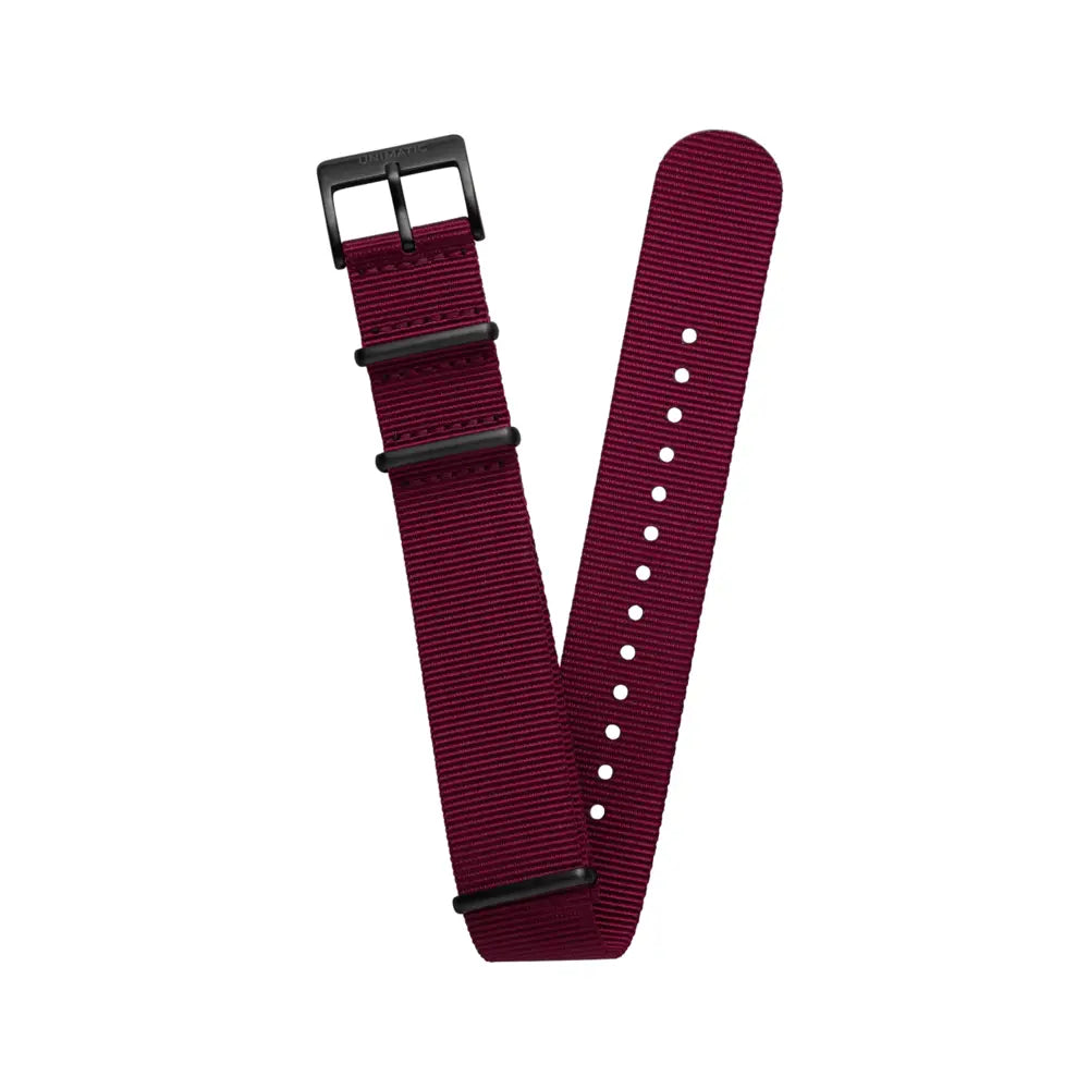 Men Nylon Nato DLC Strap Burgundy