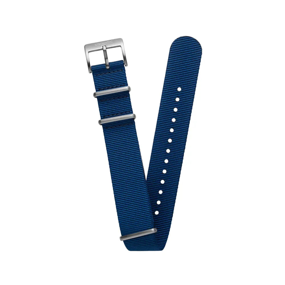 Men Nylon Nato Stainless Steel Strap Navy