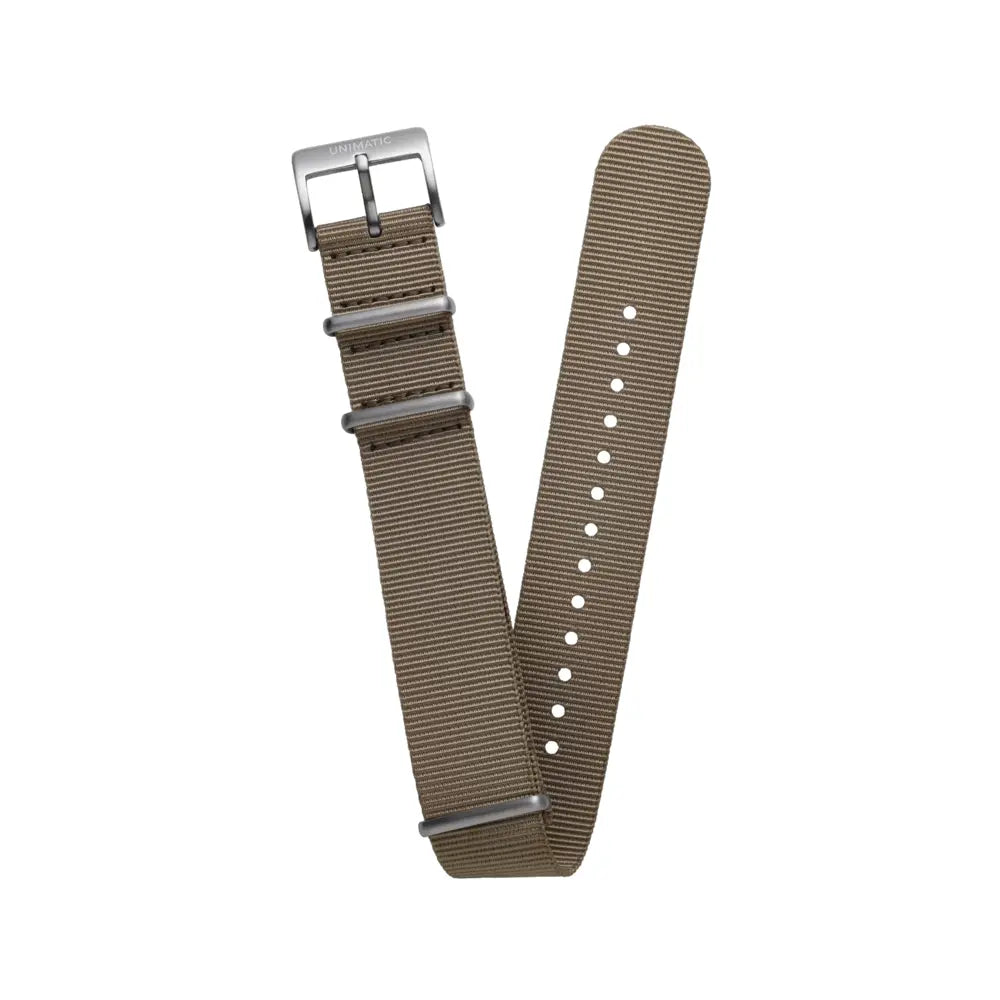 Men Nylon Nato Stainless Steel Strap Sand