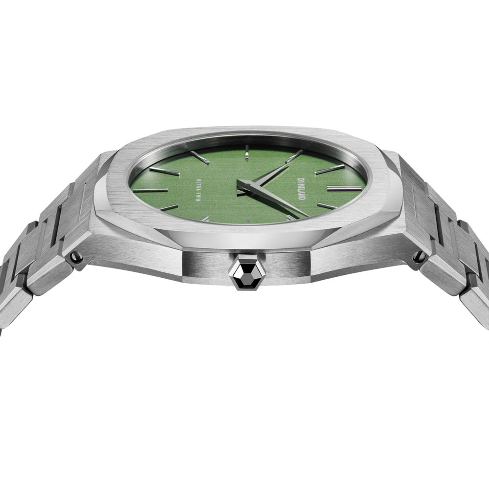 Men Ultra Thin Green 40mm Watch