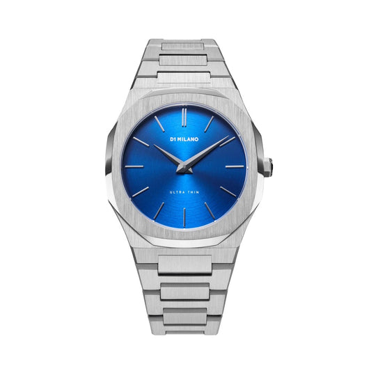 Women Ultra Thin Blue 34mm Watch