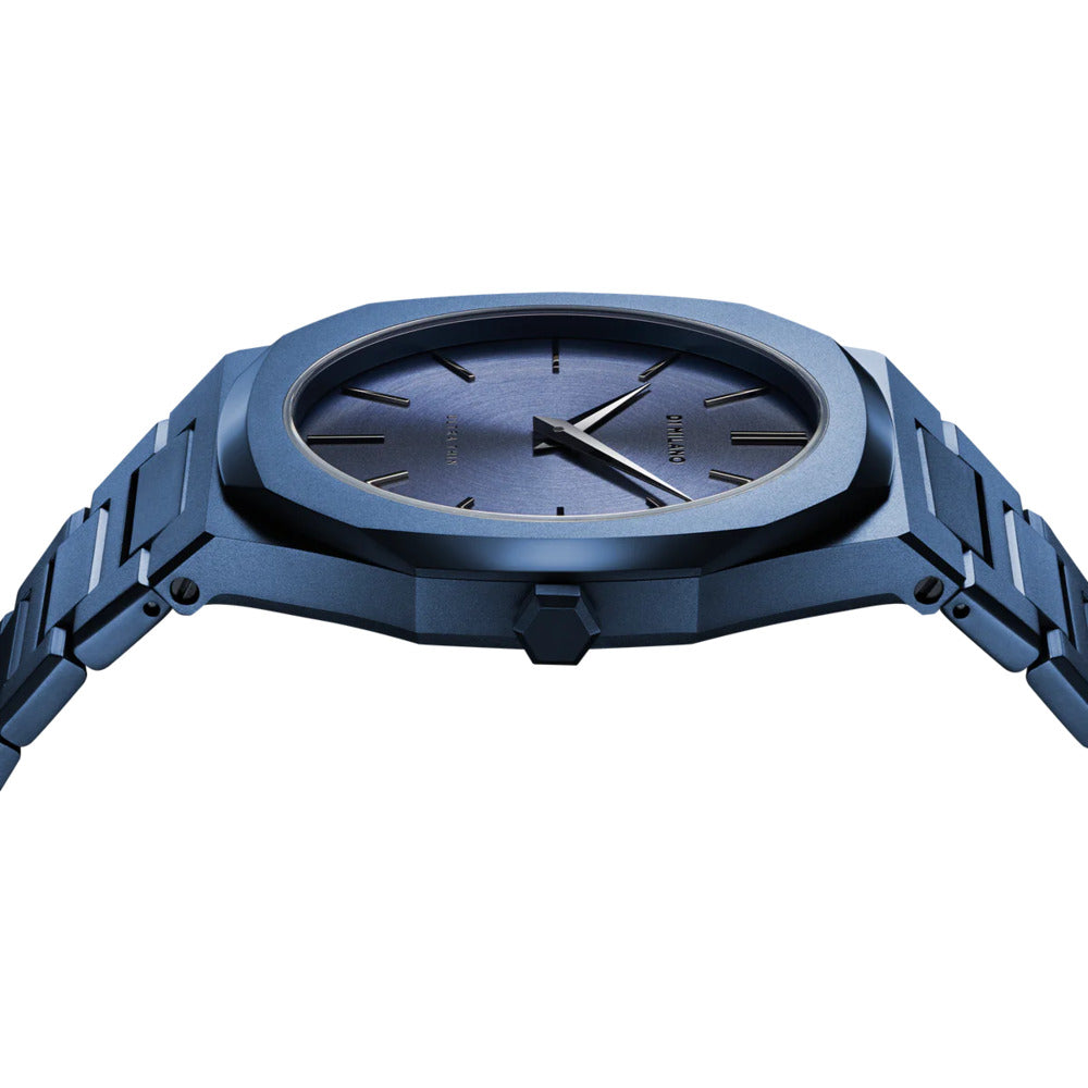 Men Ultra Thin Blue 40mm Watch