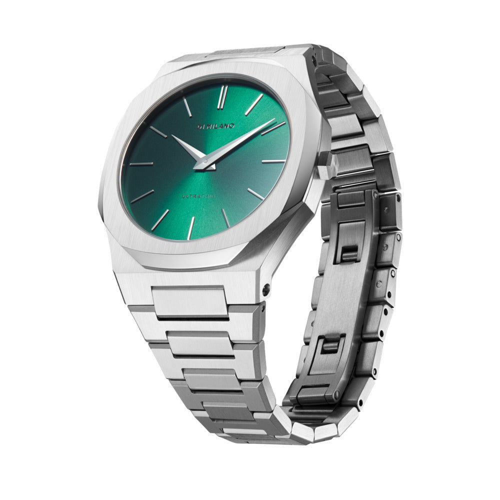 Men Ultra Thin Green 40mm Watch