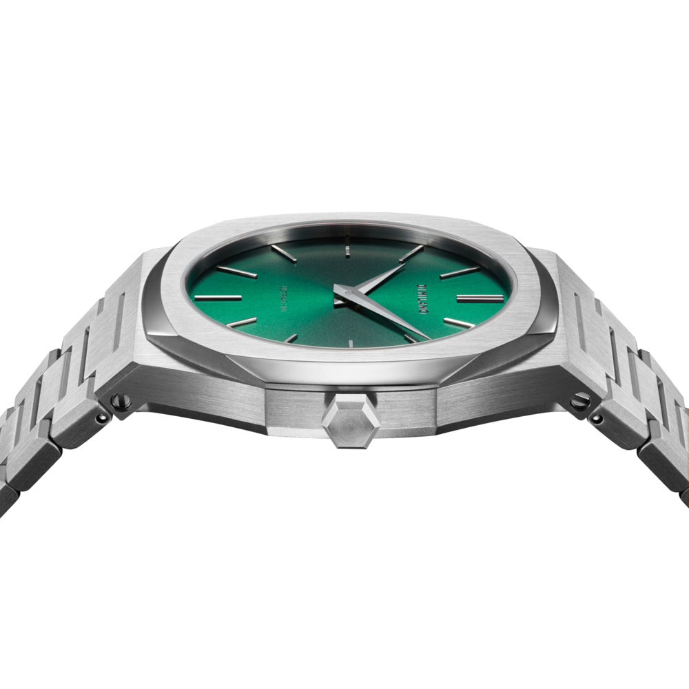 Men Ultra Thin Green 40mm Watch