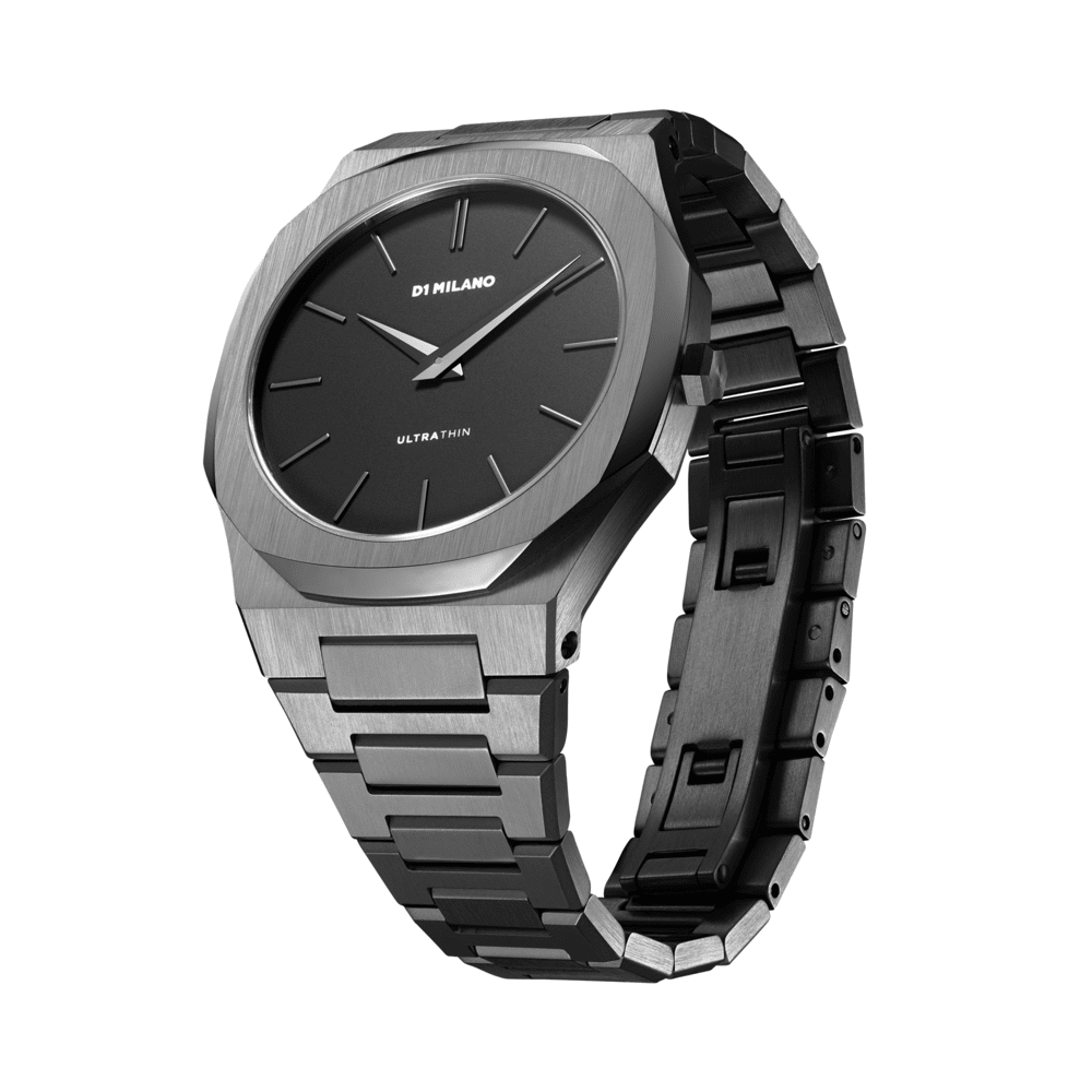 Men Ultra Thin Gun Metal 40mm Watch