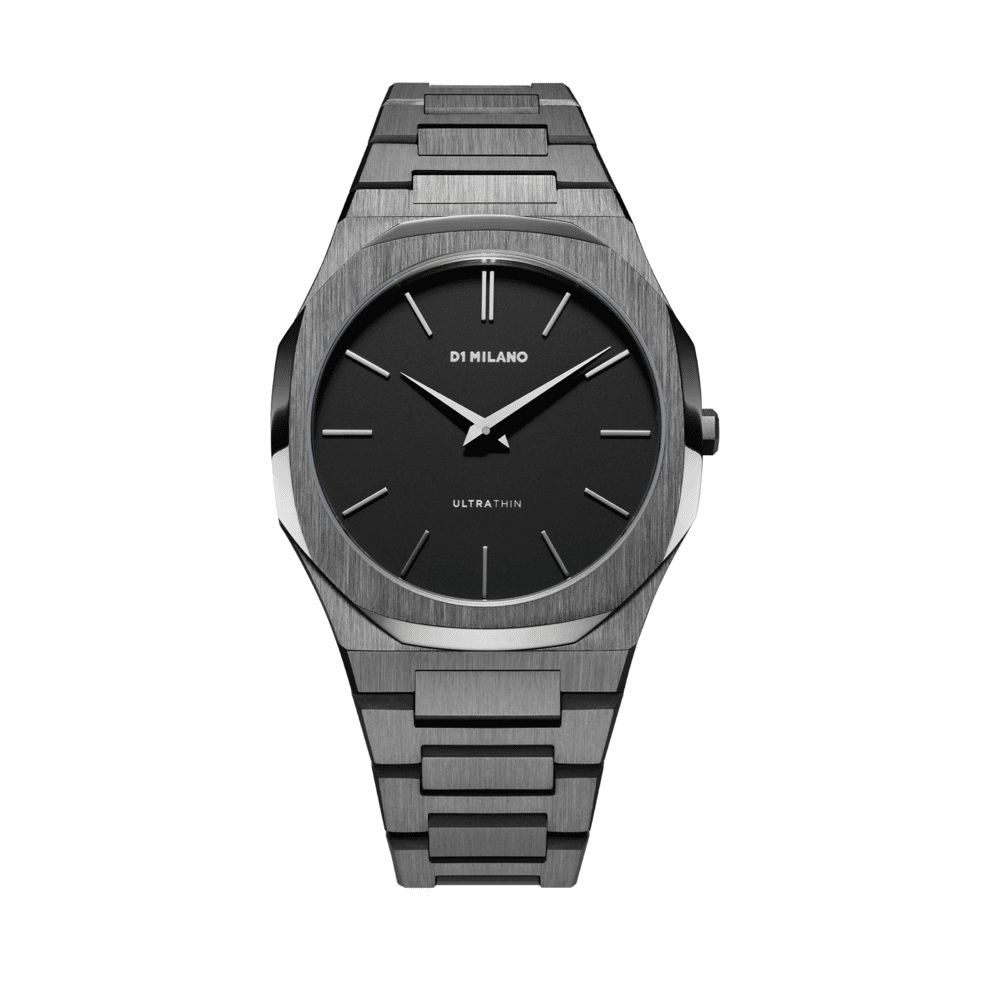 Men Ultra Thin Gun Metal 40mm Watch