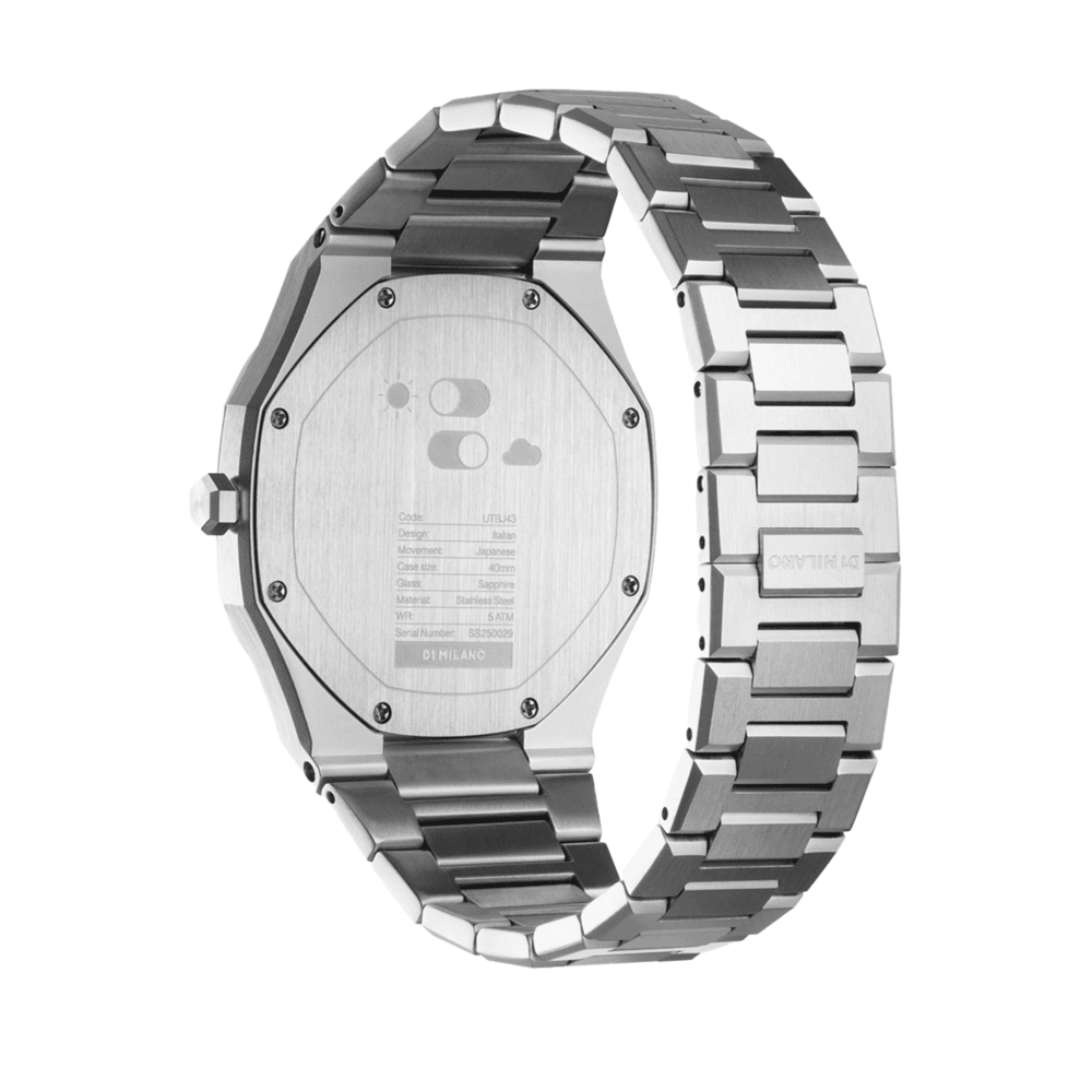 Men Ultra Thin Silver Watch