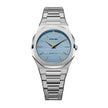Women Ultra Thin Blue Watch
