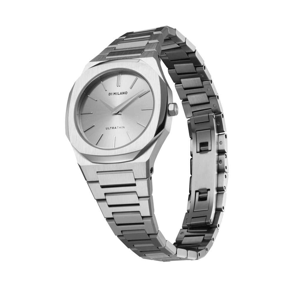 Women Ultra Thin Silver 30mm Watch