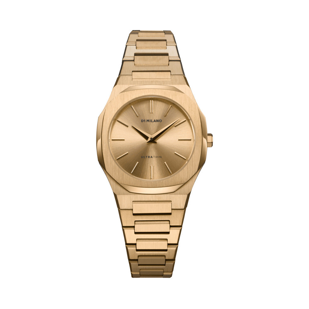 Women Ultra Thin Golden Watch