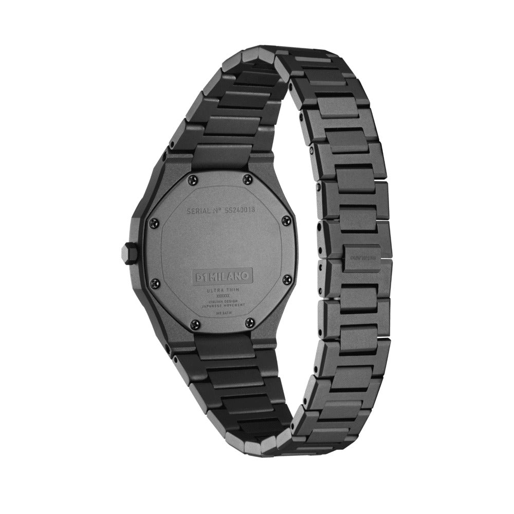 Women Ultra Thin Black 30mm Watch