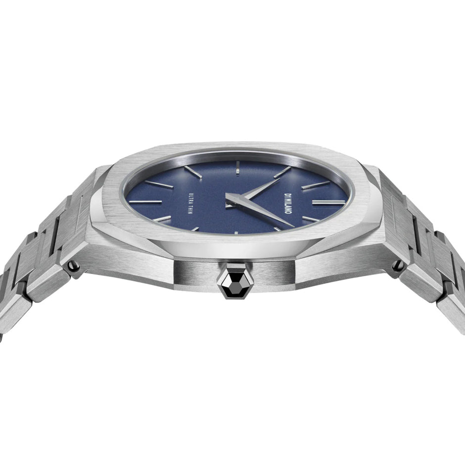 Unisex Ultra Thin Blue Watch