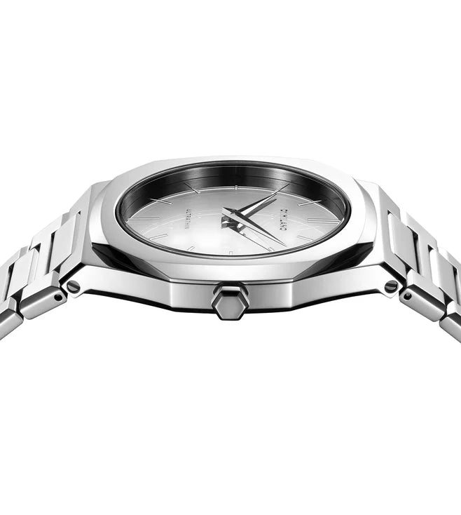 Unisex Ultra Thin Silver Watch
