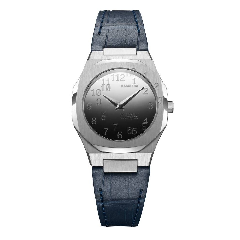 Men Ultra Thin Blue Watch