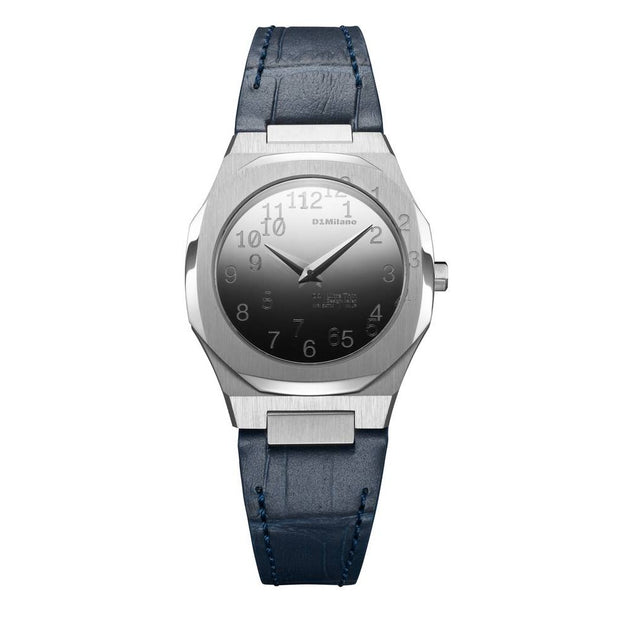 Men Ultra Thin Blue Watch