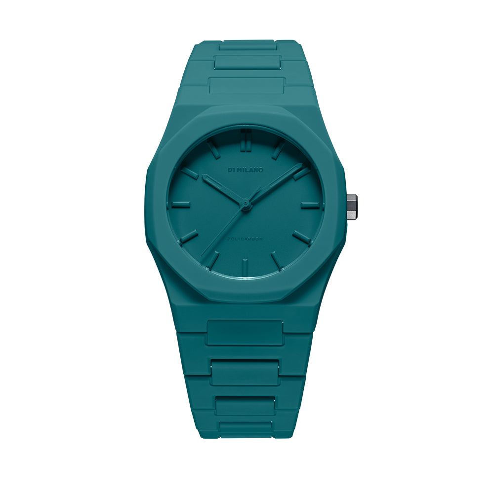 Unisex Polycarbon Green 37mm Watch