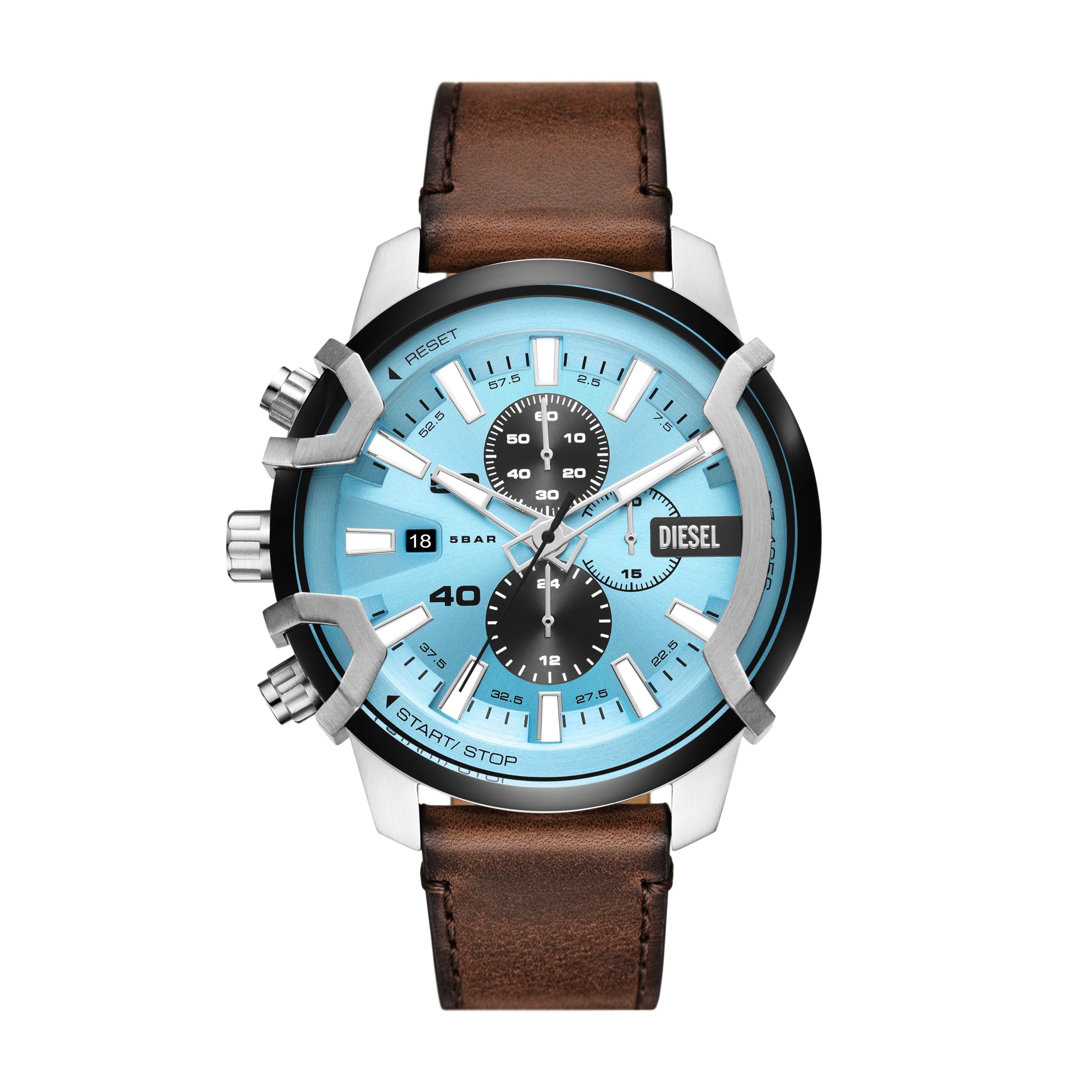 Men Griffed Brown Watch