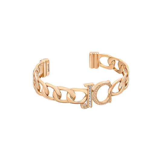 Just Intreccio Women Rose Gold Bangle