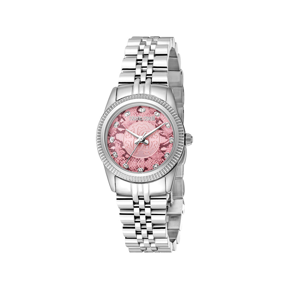 Rima Women Pink Stainless Steel Watch