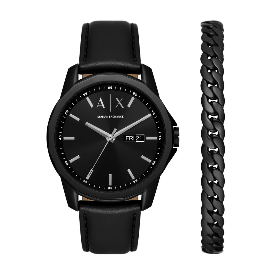 ساعة رجالية من بانكس  باللون الأسود