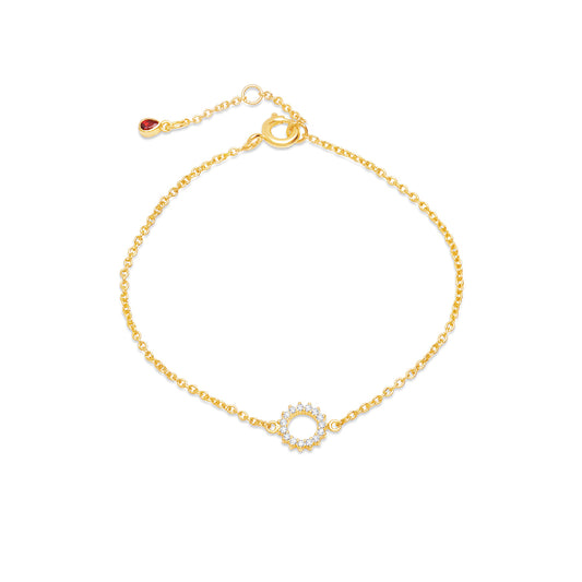 Small Circle Women Gold Bracelet