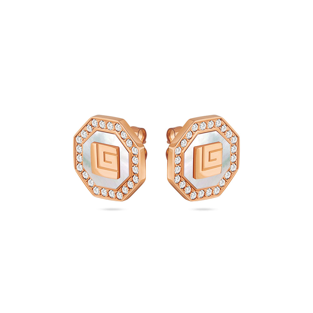 Ambre Rose Gold Plated Earrings