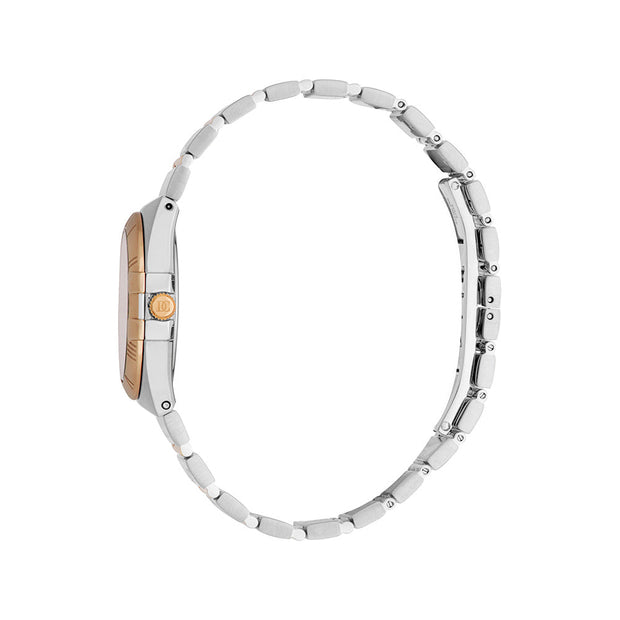 ساعة أورورا فضية/روز جولد نسائية مقاس 30 مم