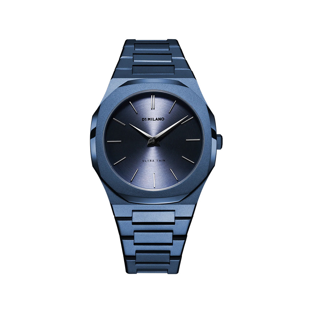 Men Ultra Thin Blue 40mm Watch