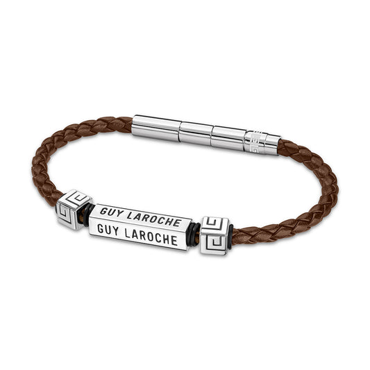 Jean Stainless Steel And Brown Bracelet