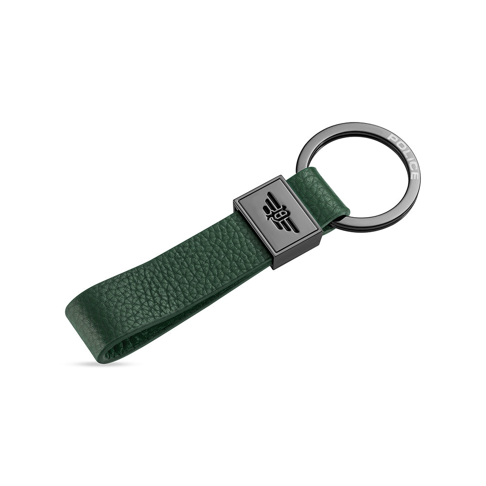 Delta Men Leather Green Key Ring