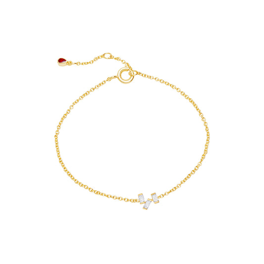 Baguette Women Gold Bracelet