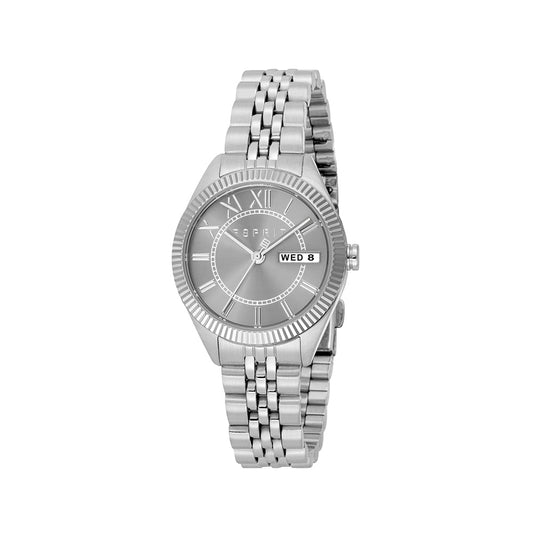 Rahel Women Grey Stainless Steel Watch