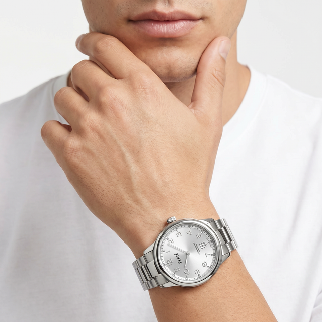 Men Silver Watch