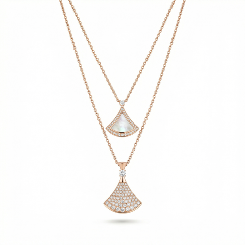 Women Rose Gold Necklace