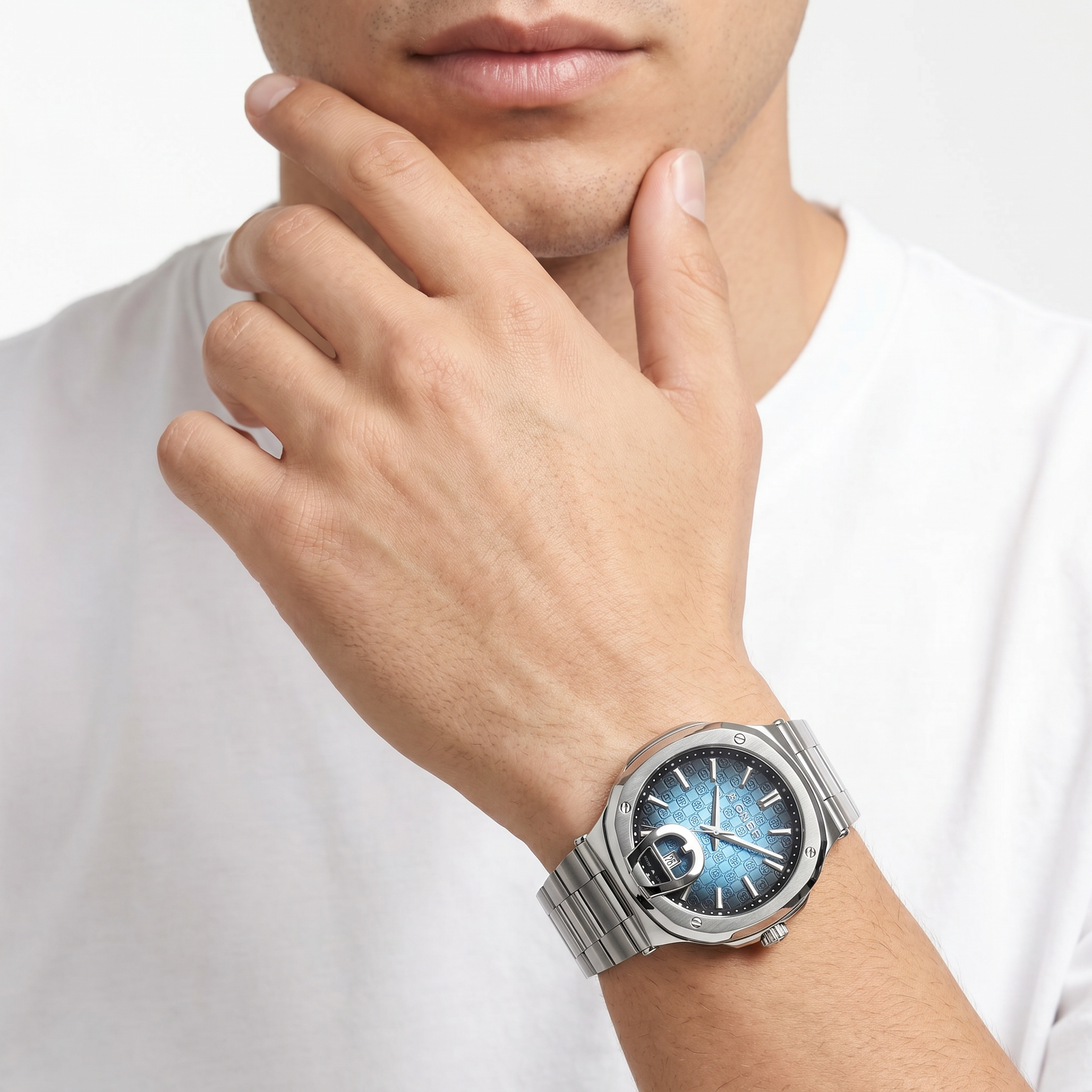 Men Taviano 2 Silver Watch
