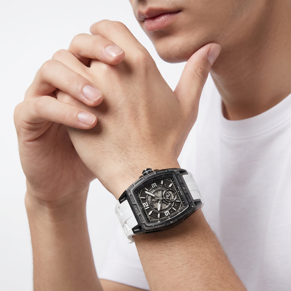 Men Belluno White Watch