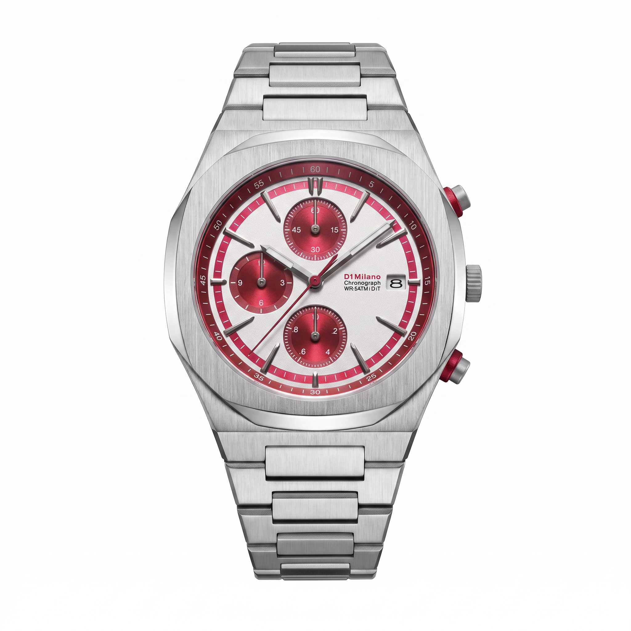 Men Chronograph Silver Watch
