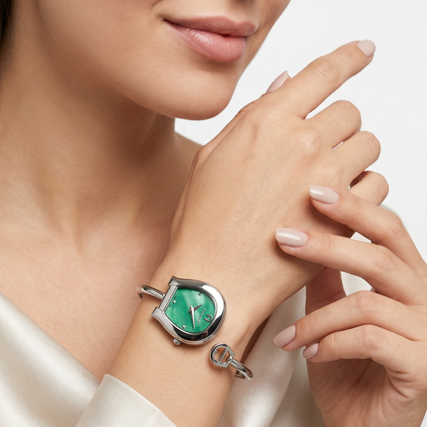 Women Flora Large Silver Watch